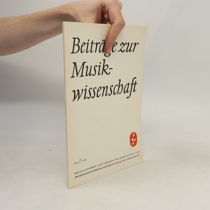 Autorenkollektiv Beiträge zur Musikwissenschaft