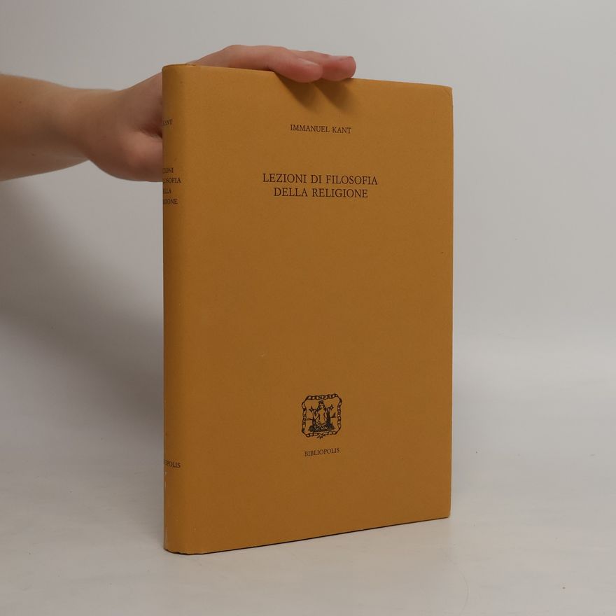 Immanuel Kant Serie testi: Lezioni di filosofia della religione