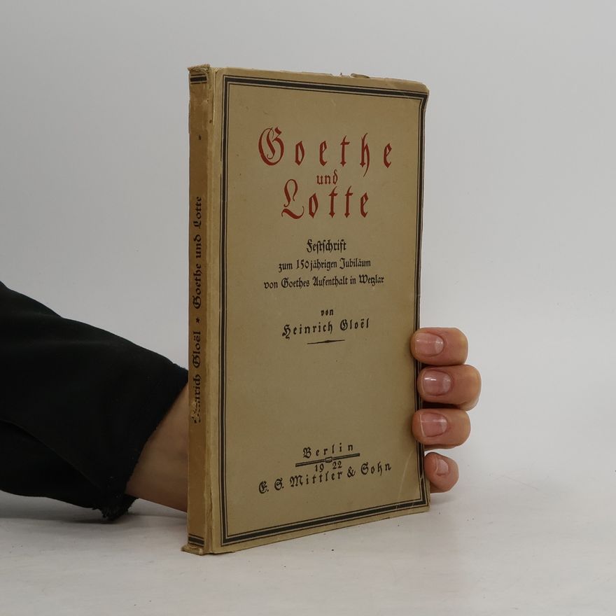 Heinrich Gloël Goethe und Lotte