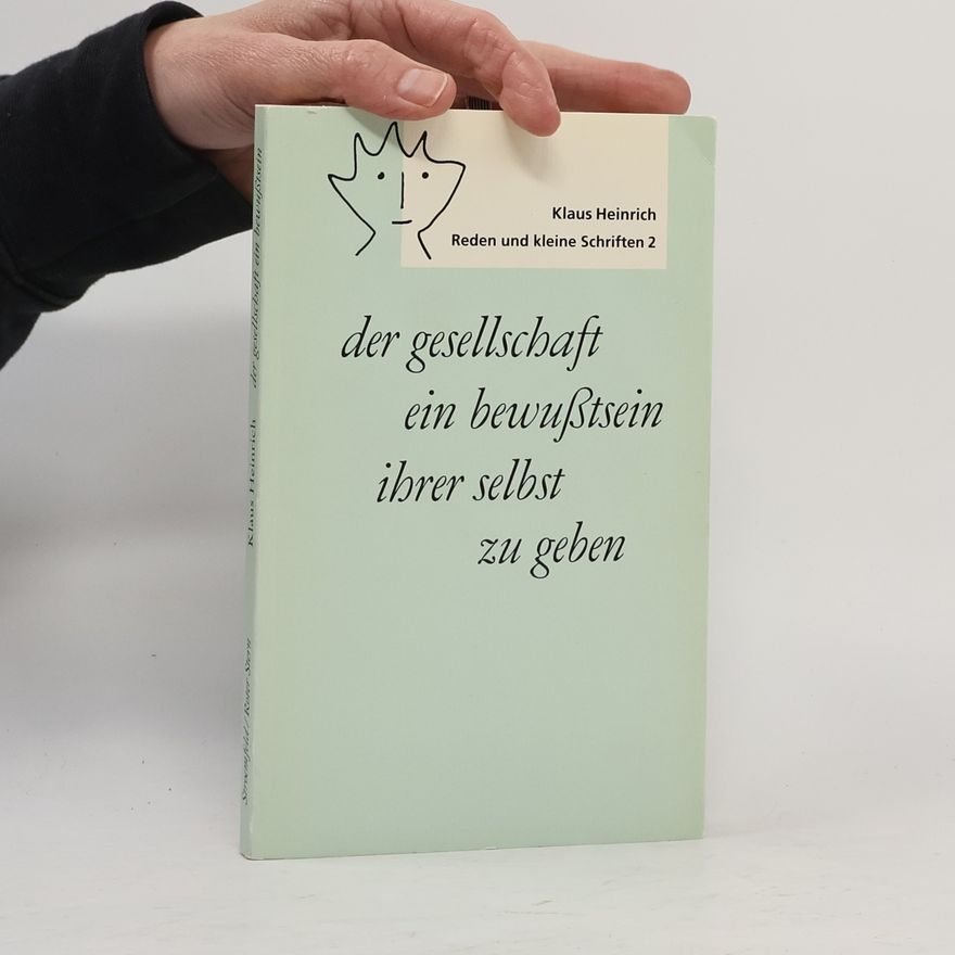 Collectif d'auteurs Der gesellschaft ein bewusstsein ihren selbst zu geben