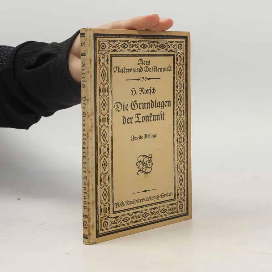 Heinrich Rietsch Die grundlagen der tonkunst