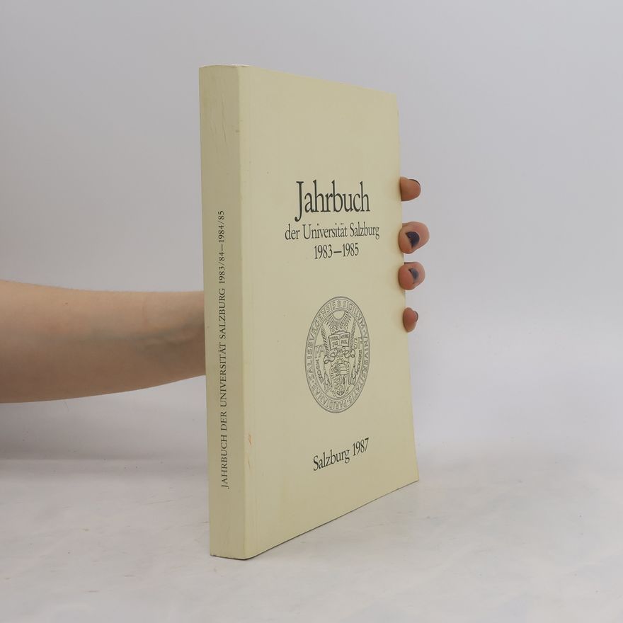 Arno Buschmann Jahrbuch der Universität Salzburg 1983-1985