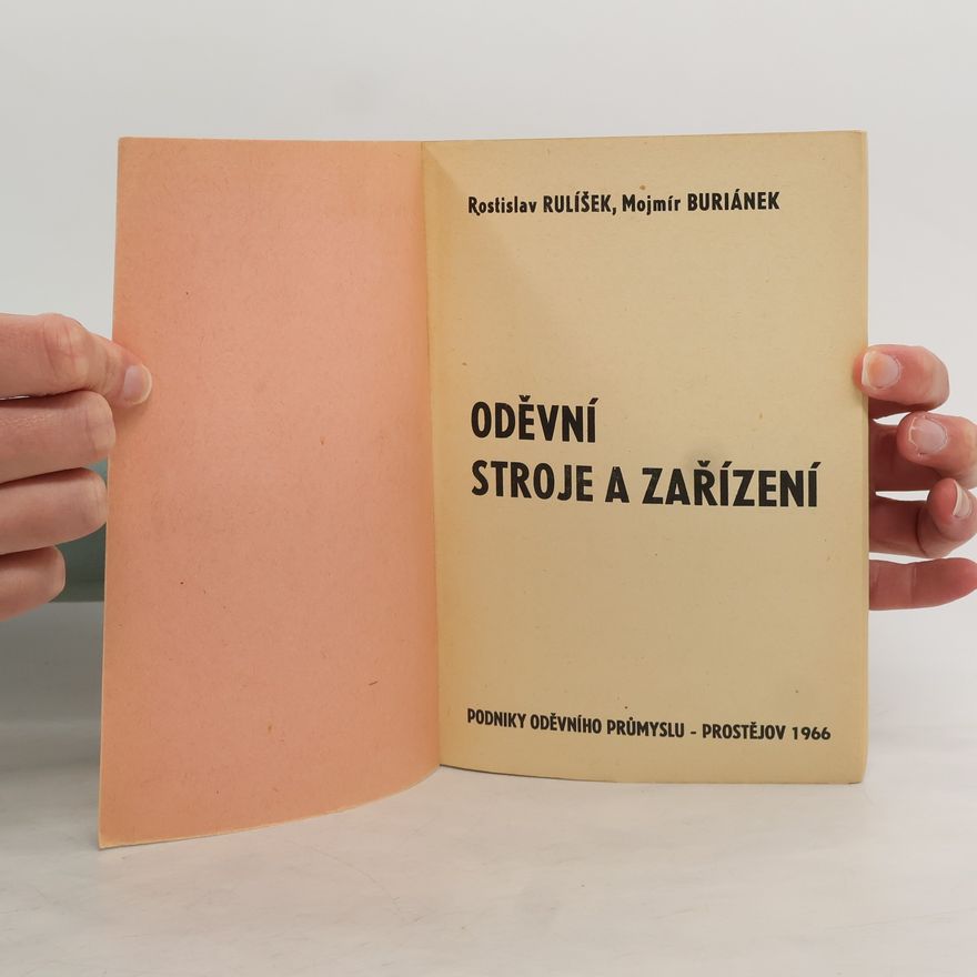 Mojmír Buriánek Oděvní stroje a zařízení