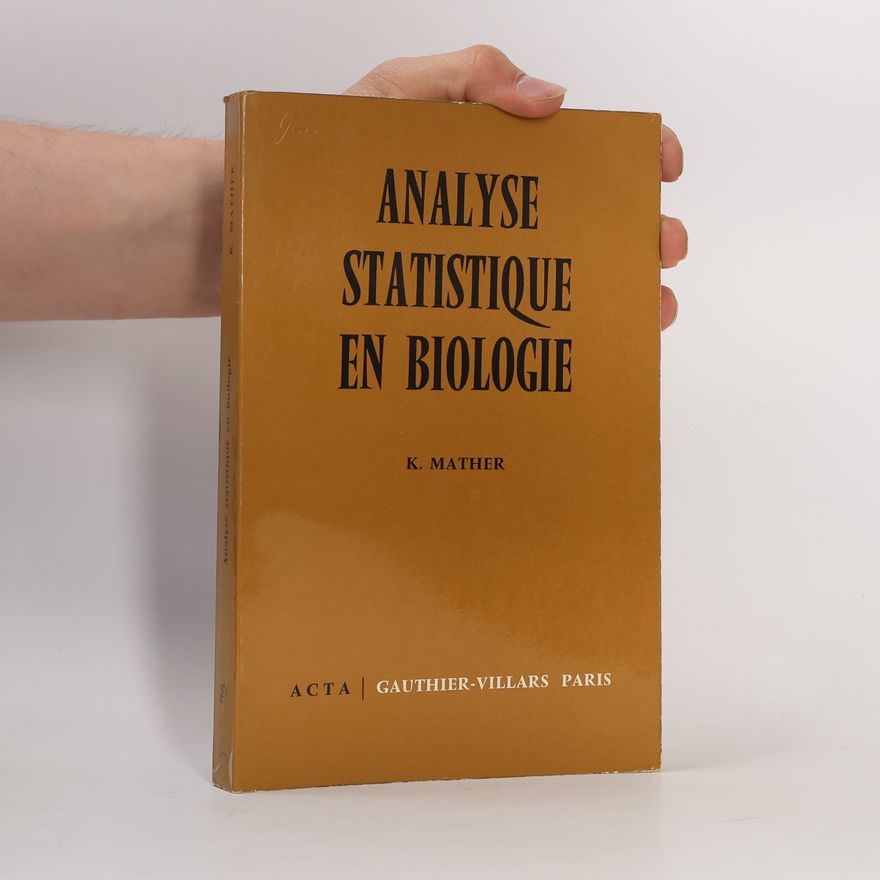 Autorenkollektiv Analyse statistique en biologie