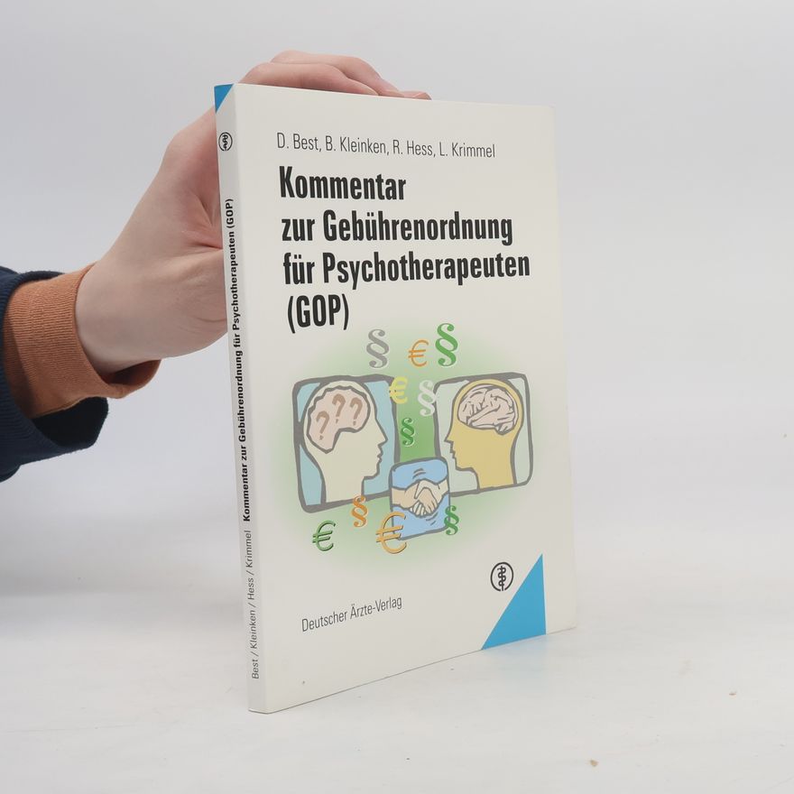 Bernhard Kleinken Kommentar zur Gebührenordnung für Psychotherapeuten (GOP)