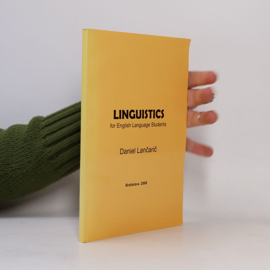 Daniel Lančarič Linguistics for English Language Students