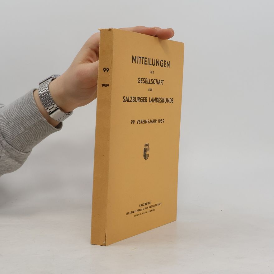 Autores varios Mitteilungen der Gesellschaft für Salzburger Landeskunde