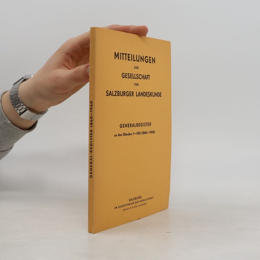 Wilfried Keplinger Mitteilungen der Gesellschaft für Salzburger Landeskunde