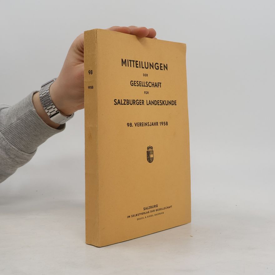 Autores varios Mitteilungen der Gesellschaft für Salzburger Landeskunde