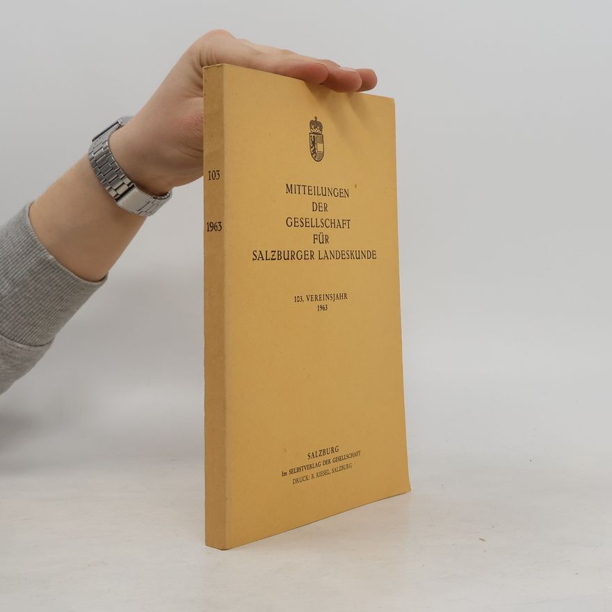 Autores varios Mitteilungen der Gesellschaft für Salzburger Landeskunde