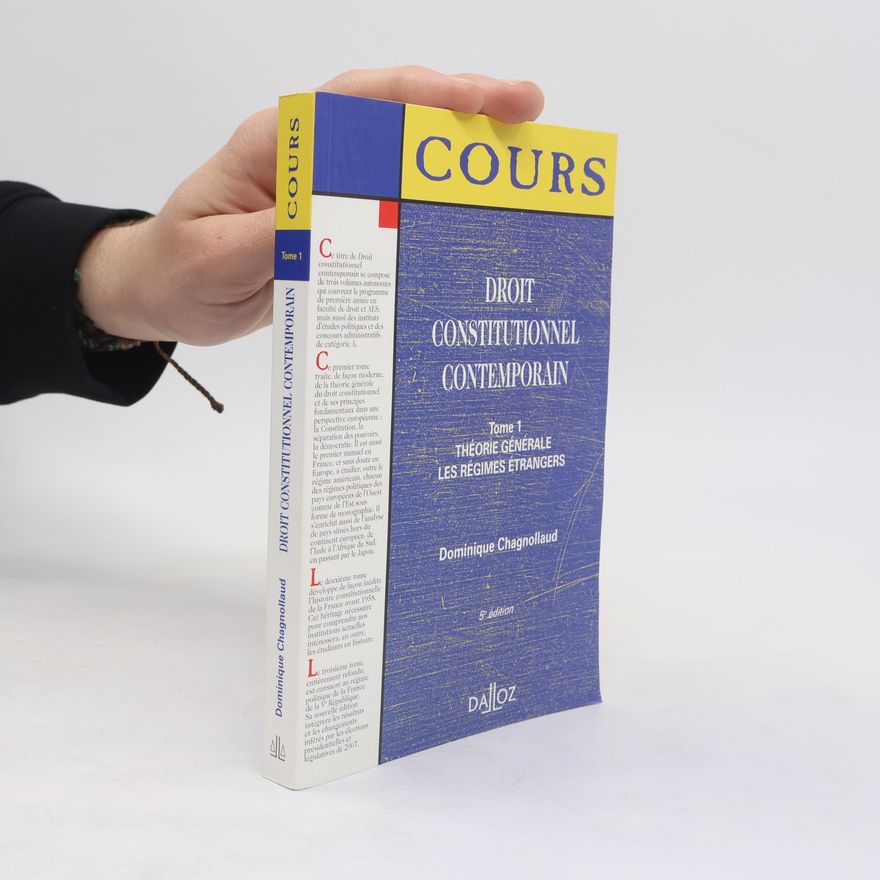 Dominique Chagnollaud Droit constitutionnel contemporain