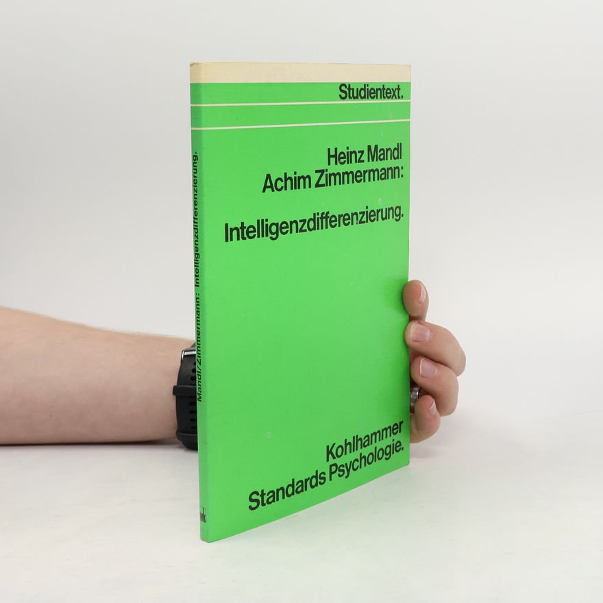 Achim Zimmermann Kohlhammer Standards Psychologie: Intelligenzdifferenzierung