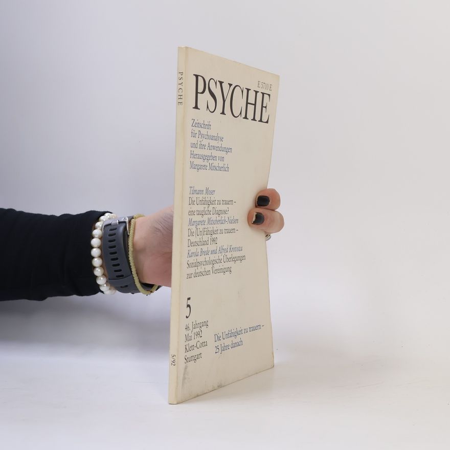 Various authors Psyche 5/1992 Zeitschrift für Psychoanalyse und ihre Anwendungen