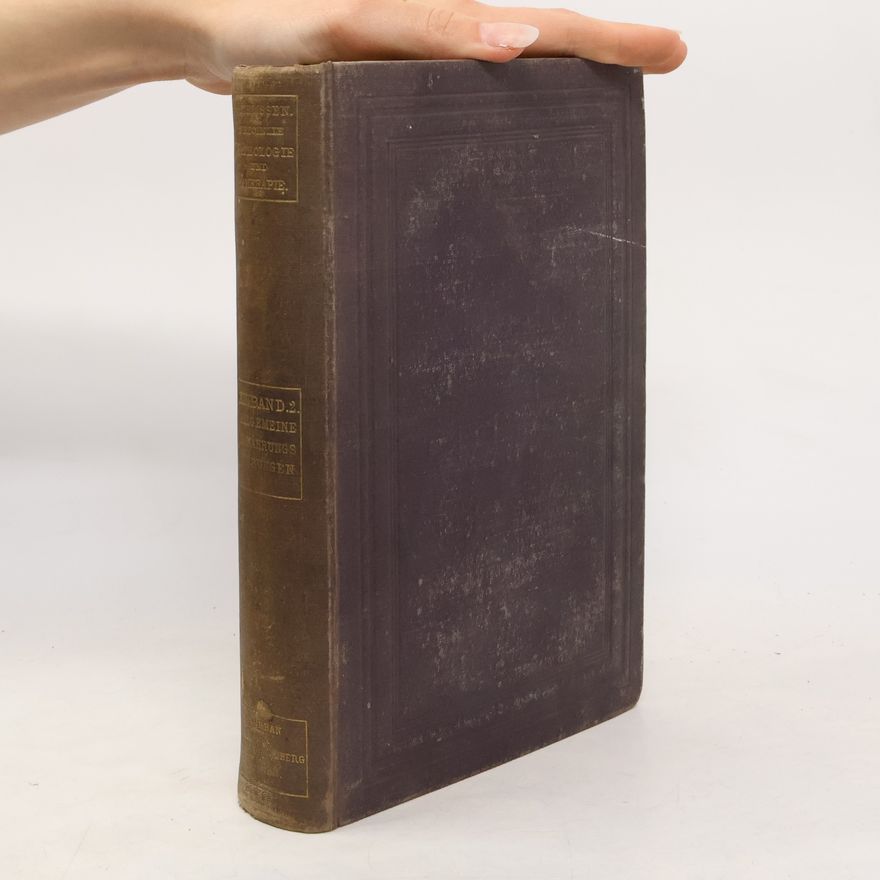 Felix Victor Birch-Hirschfeld Handbuch der Allgemeinen Ernährungsstörungen