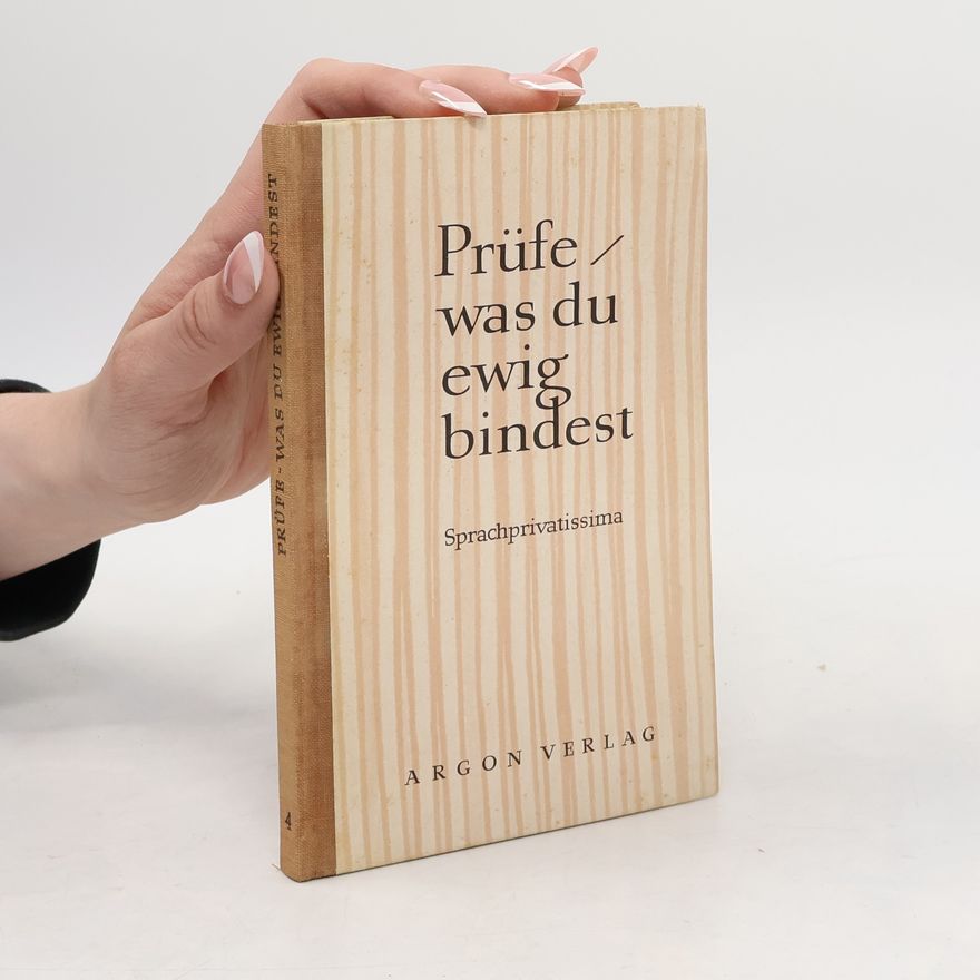 Autorenkollektiv Prüfe, was du ewig bindest