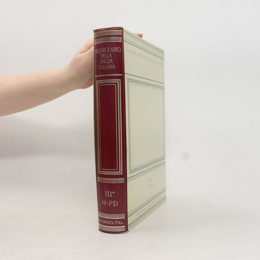 Various authors Vocabolario della lingua Italiana III. M-PD