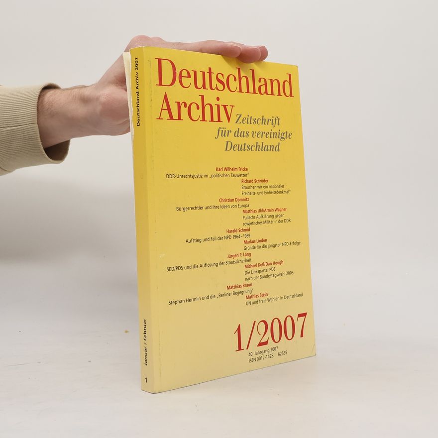Autorenkollektiv Deutschland Archiv 1/2007