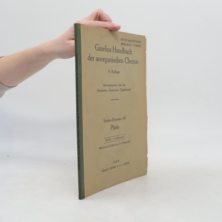 Autorenkollektiv Gmelins Handbuch der anorganischen Chemie B/4