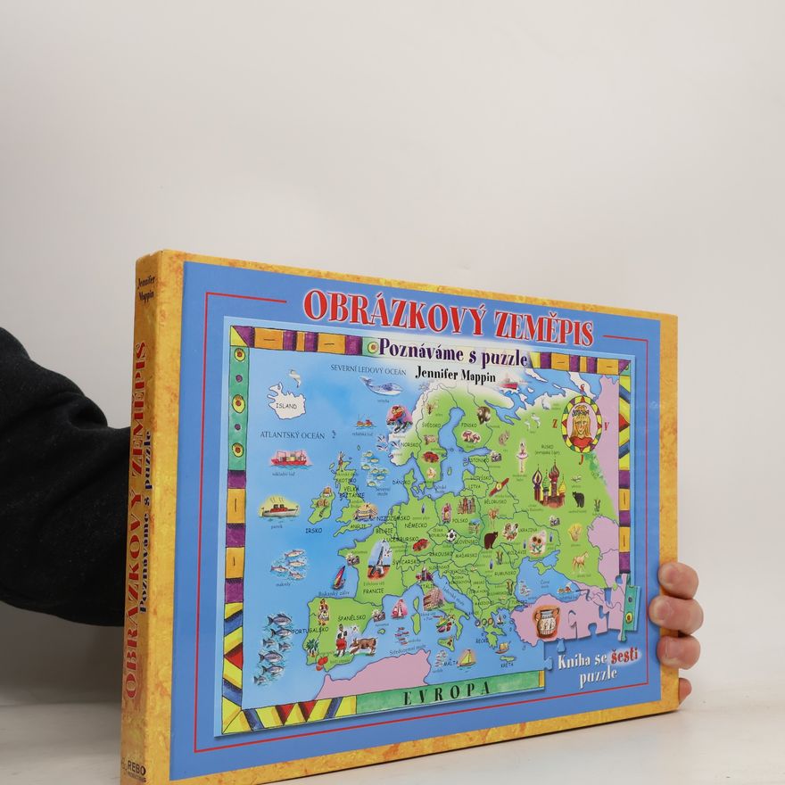 Jennifer Mappin Obrázkový zeměpis, kniha se šesti puzzle