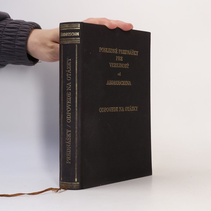 Various authors Posledné prednášky pre verejnosť od Abdruschina