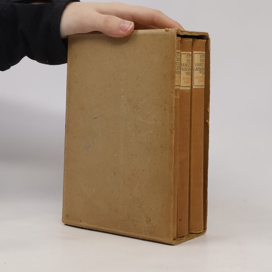 Otto Erich Hartleben Otto Erich Hartlebens Ausgewählte Werke in drei bänden 1-3