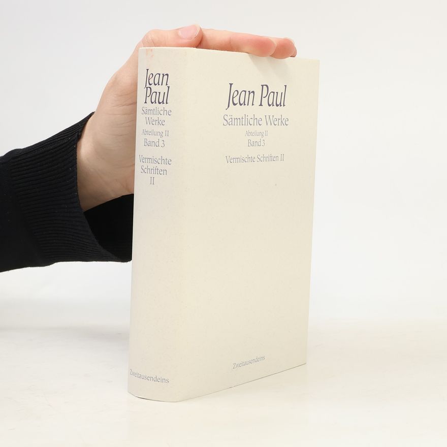 Jean Paul Sämtliche Werke 3