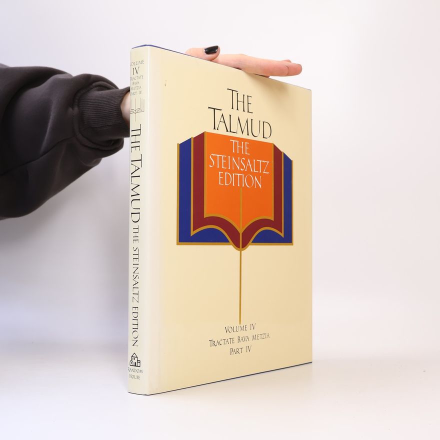 Adin Rabbi Steinsaltz The Steinsaltz Edition - 4: The Talmud
