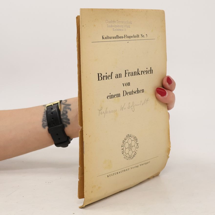 Autorenkollektiv Brief an Frankreich von einem Deutschen