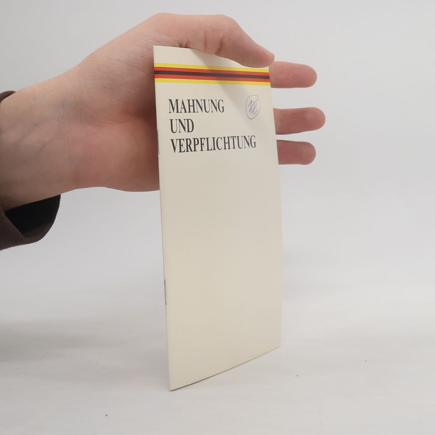 Autorenkollektiv Mahnung und Verpfelichtung