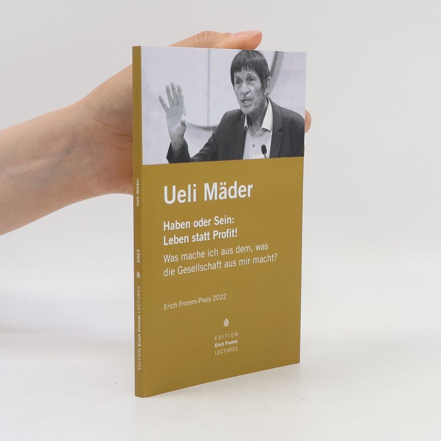 Ueli Mäder Erich Fromm-Preis 2022 an Ueli Mäder