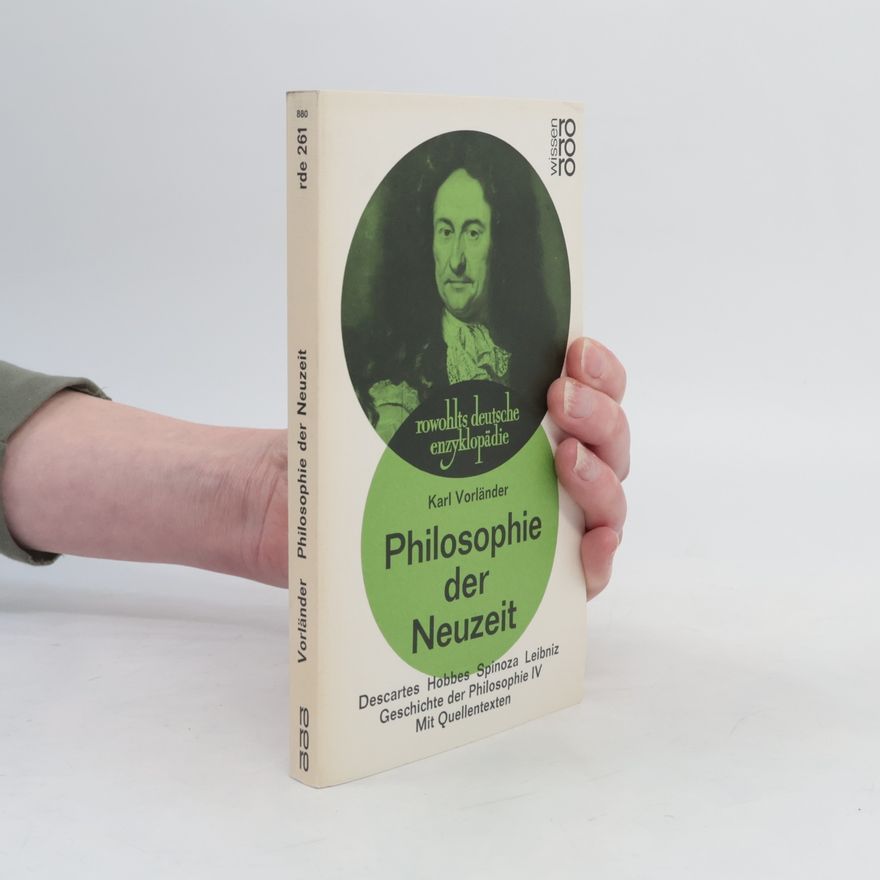 Karl Vorländer Philosophie der Neuzeit