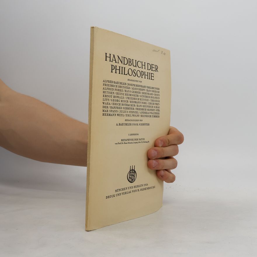 AA.VV. Handbuch der Philosophie
