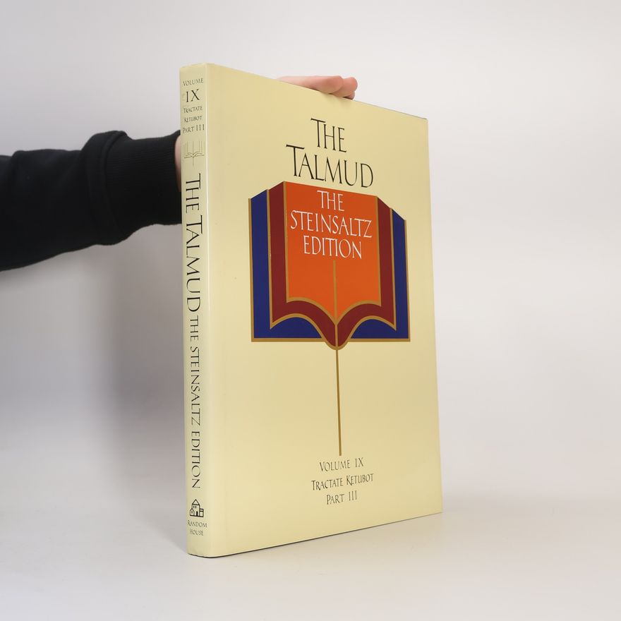 Adin Rabbi Steinsaltz The Steinsaltz Edition - 9: The Talmud