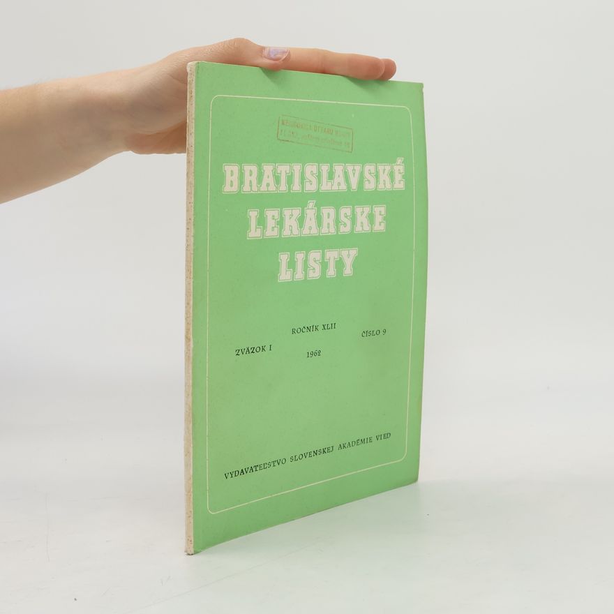 Kolektiv autorů Bratislavské lekárske listy XLII