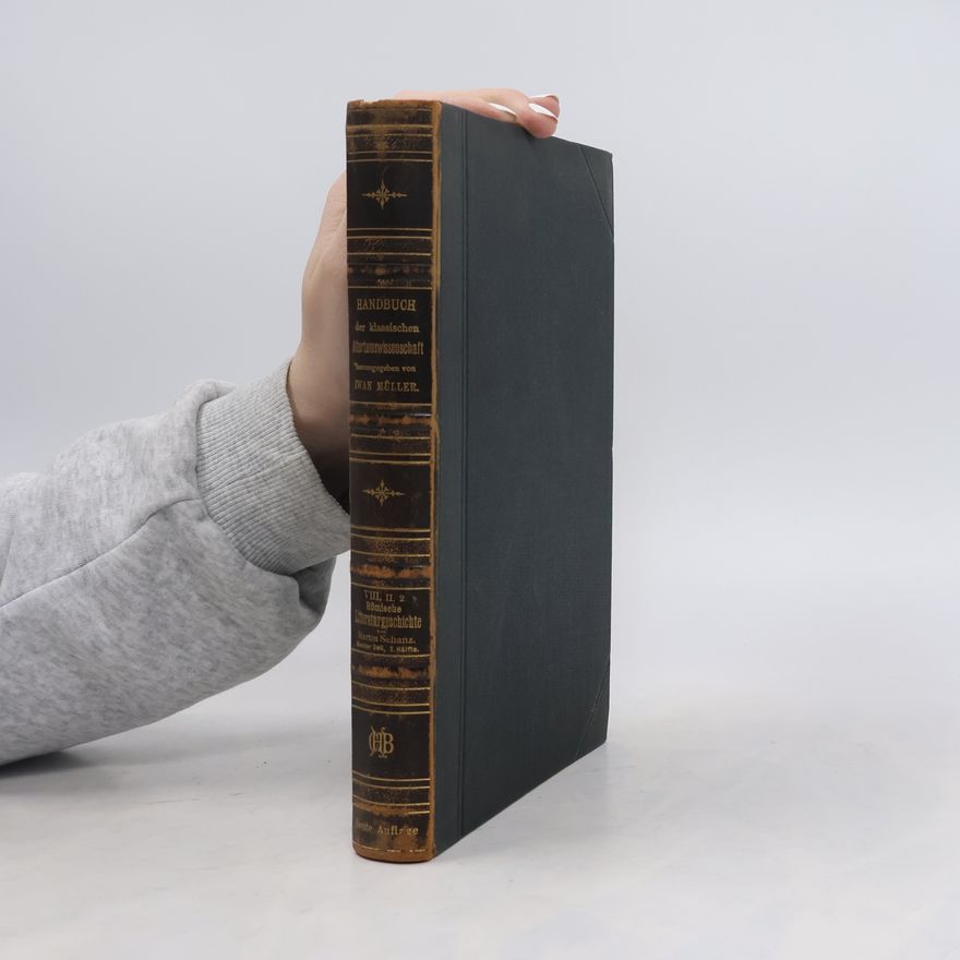 Martin Schanz Handbuch der klassischen Altertums-Wissenschaft