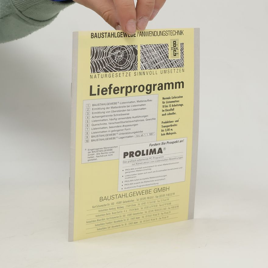 Kolektiv autorů Naturgesetze Sinnvoll Umsetzen Liegerprogramm. Baustahlgewebe