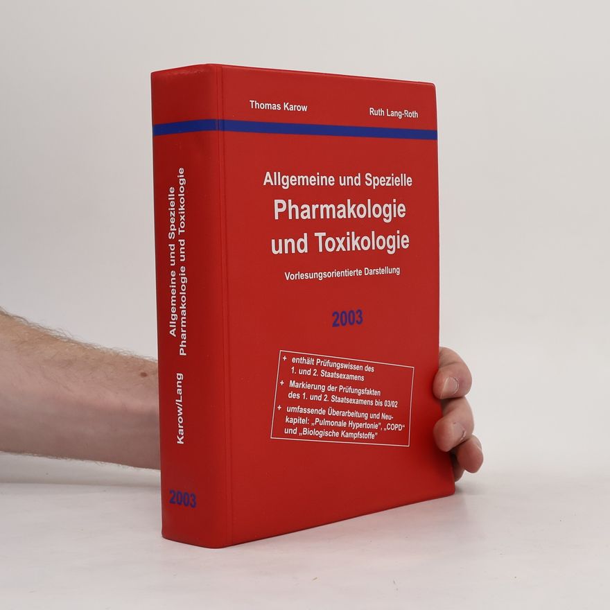 Thomas Karow Allgemeine und Spezielle Pharmakologie und Toxikologie