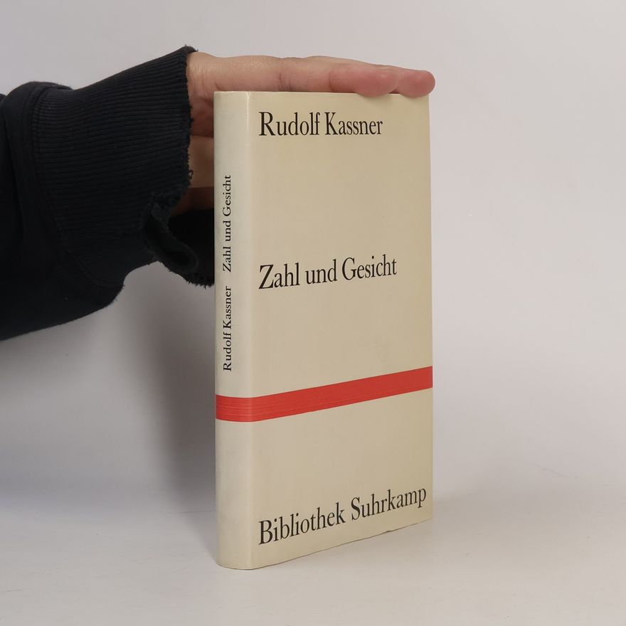 Rudolf Kassner Bibliothek Suhrkamp: Zahl und Gesicht