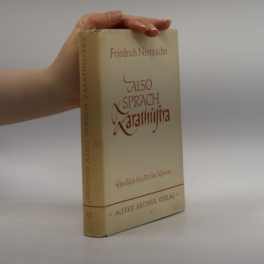 Friedrich Nietzshe Also Sprach Zarathustra