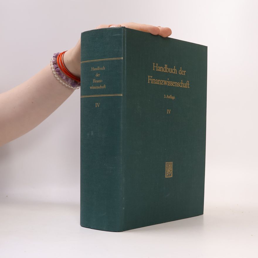 Norbert Andel Handbuch der Finanzwissenschaft