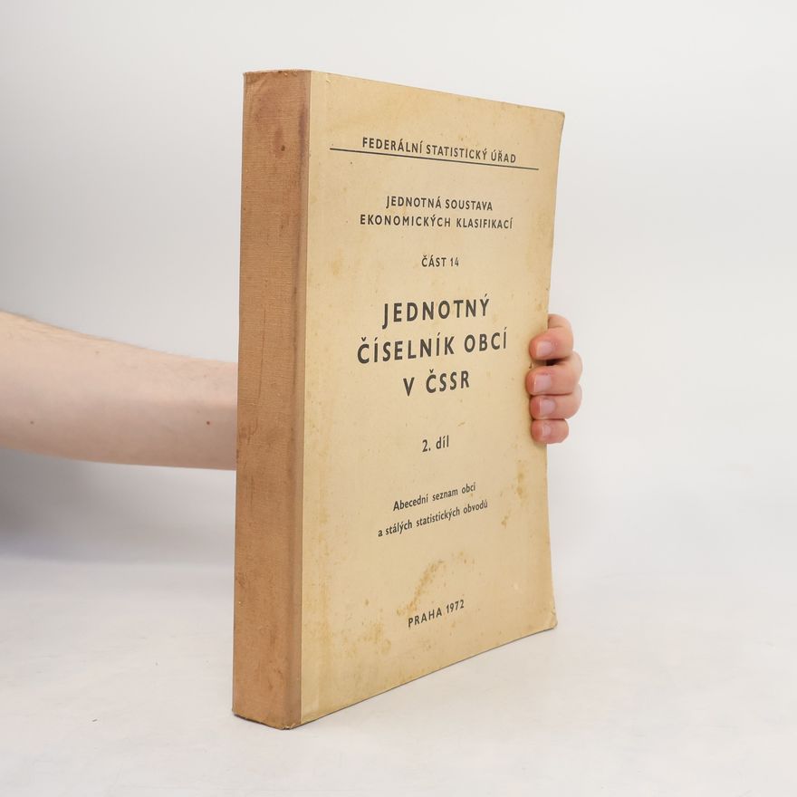Various authors Jednotný číselník obcí v ČSSR 2