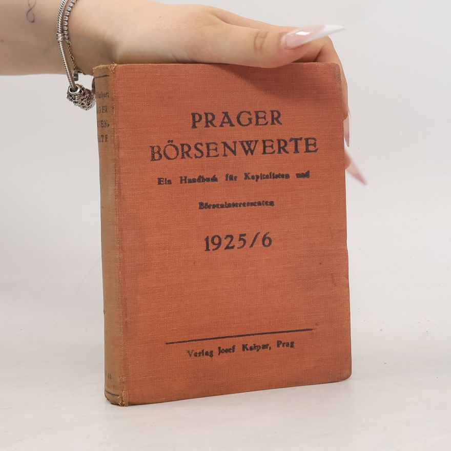 Collectif d'auteurs Präger Börsenwerte 1925/26