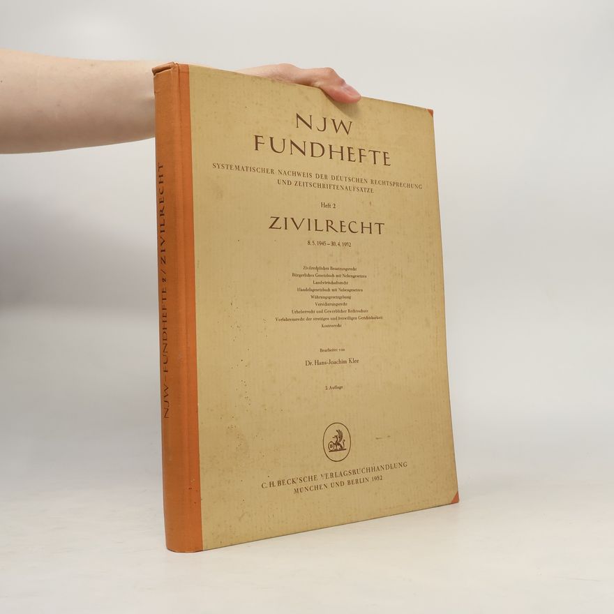 Hans-Joachim Klee NJW Fundhefte 2. Zivilrecht