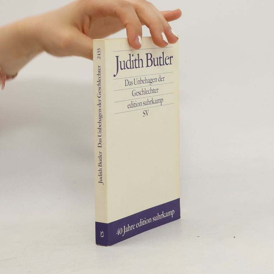 Judith Butler Das Unbehagen der Geschlechter