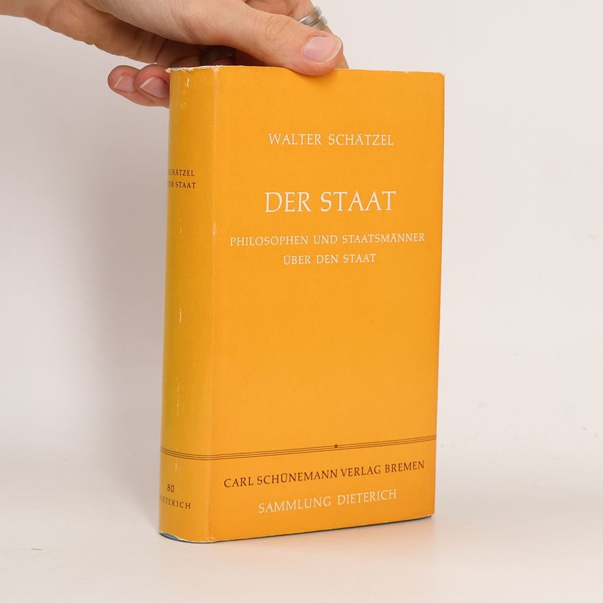 Walter Schätzel Der Staat