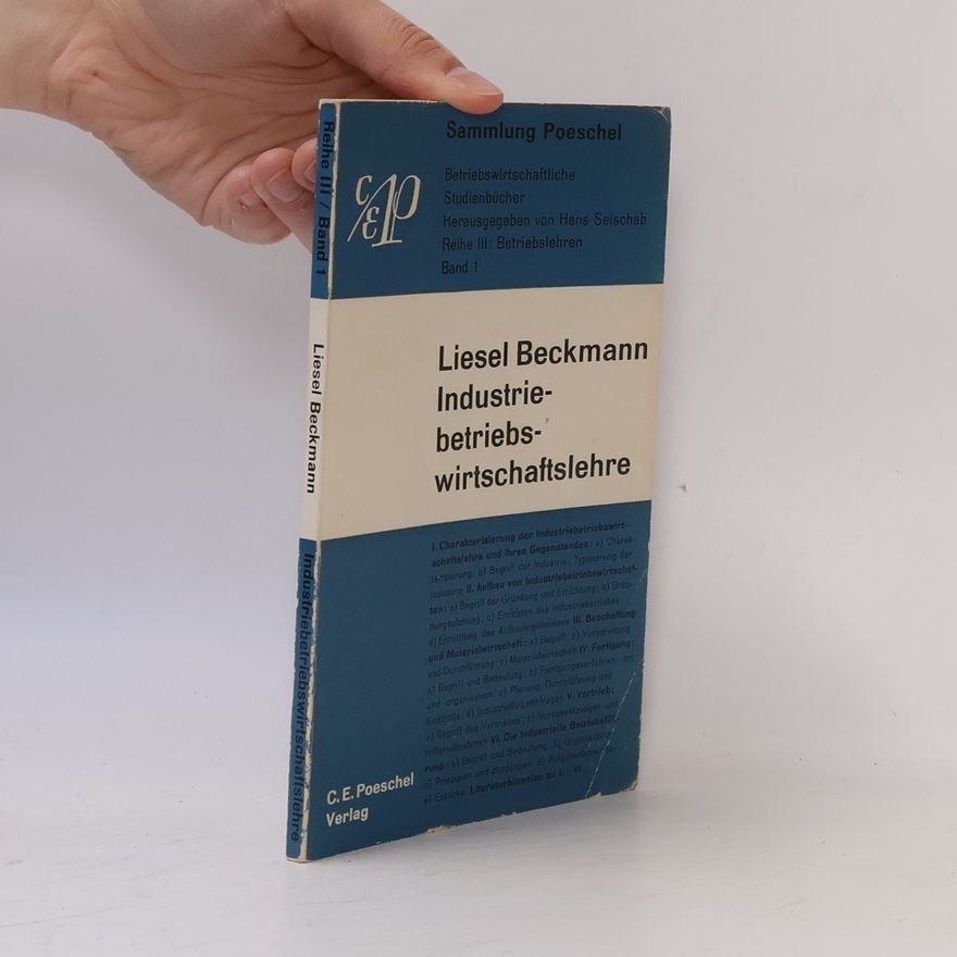 Liesel Beckmann Industrie-betriebswirtschaftslehre