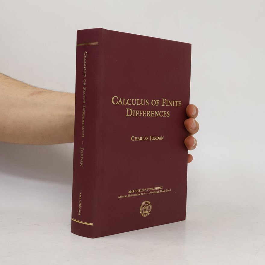 Charles Jordan Calculus of Finite Differences