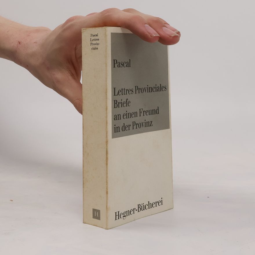 Blaise Pascal Lettres Provinciales
