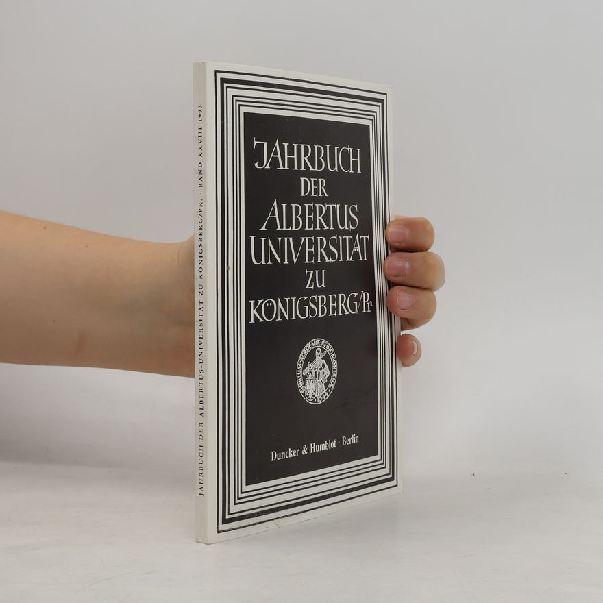 Various authors Jahrbuch der Albertus-Universität zu Königsberg/Pr.