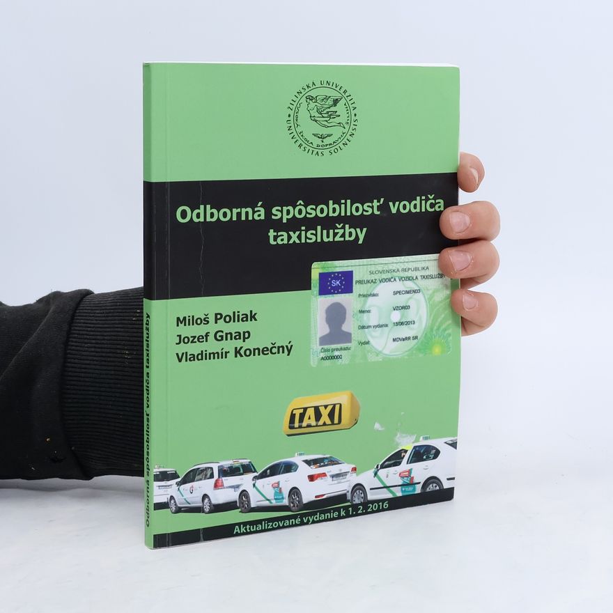 Vladimír Konečný Odborná spôsobilosť vodiča taxislužby, 3. aktualizované vydanie